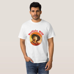 T-shirt ocidental selvagem de Buffalo Bill do