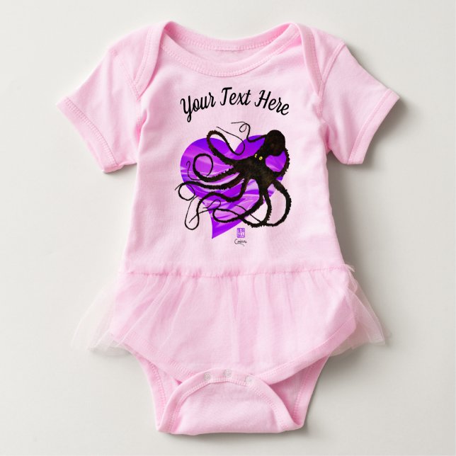 T-shirt Octopus na Lavanda9o Tutu (Frente)