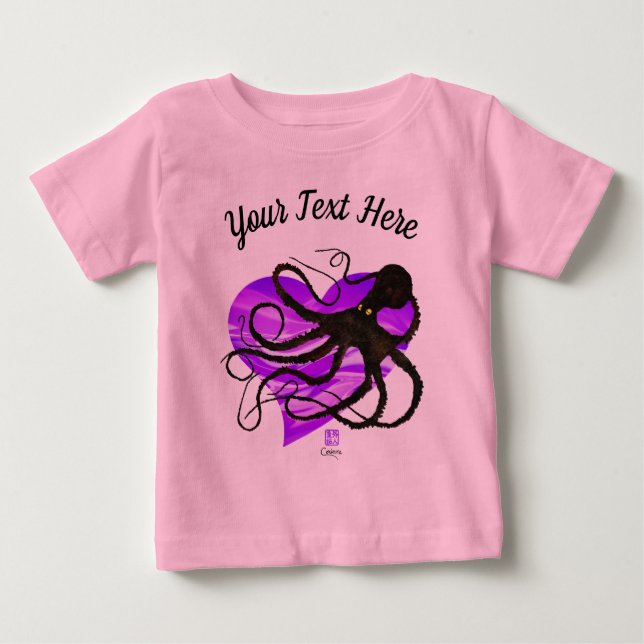 T-shirt Octopus na Lavanda9o Tutu (Frente)