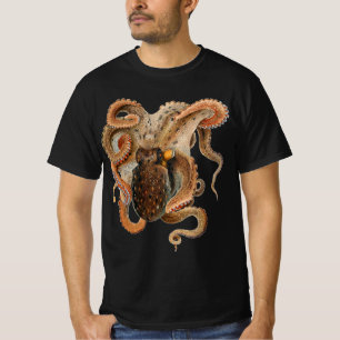 T-shirt Octopus Vulgaris, Animais de Vida Marinha Antigos