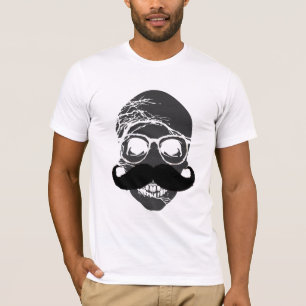 T-shirt Óculos de bigode cutâneos 2