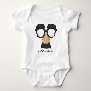 T-shirt Óculos engraçados, bigode, nariz e sobrancelhas
