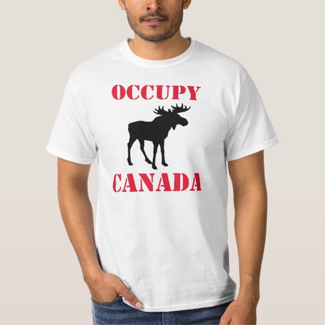 T-shirt Ocupe Canadá: Alces (Frente)