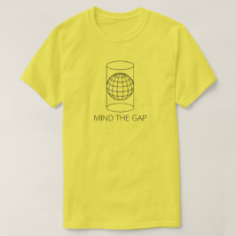 T-shirt Ocupe-se de Gap (projeção cilíndrica - a luz)