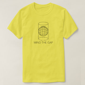 T-shirt Ocupe-se de Gap (projeção cilíndrica - a luz)