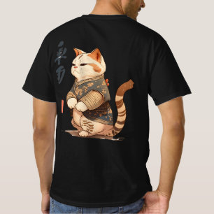 T-Shirt of a cat in Japan style JIW