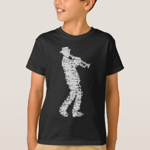 T-shirt of notes trumpet made player
