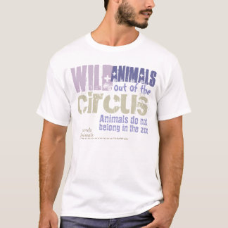 T-shirt Of the ferozmente animals out circus -