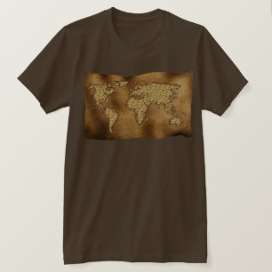 T-shirt Oferta do Designer de Mapa do Velho Mundo