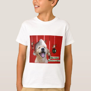 T-shirt Ofertas de Cartões de Natal para Retriever de ouro