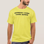 T-Shirt Oficial De Sabor Lakte<br><div class="desc">Vou levar o meu com creme azedo. Camisa de texto simples para Chanucá que diz "Testor de Gosto Latke Oficial."</div>