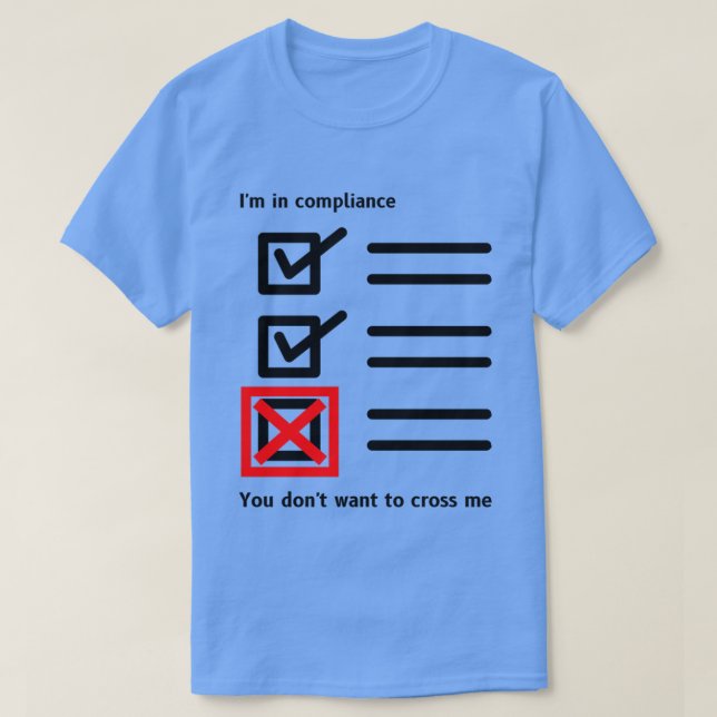 T-Shirt Oficial de Verificação de Conformidade (Frente do Design)