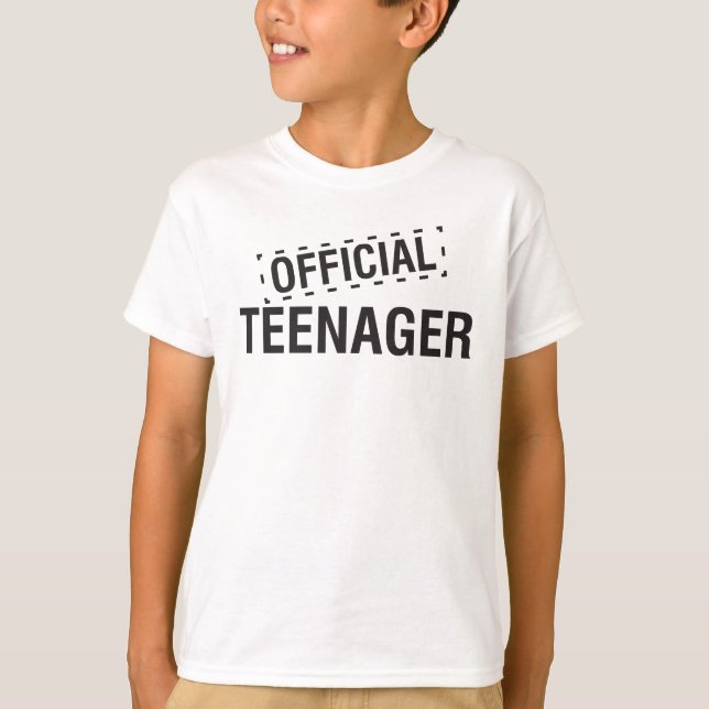 T-shirt oficial do adolescente (Frente)