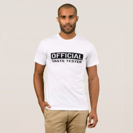 T-shirt oficial do feriado do verificador do gosto