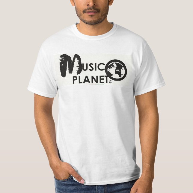 T-Shirt OFICIAL DO PLANETA DE MÚSICA (Frente)