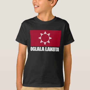 T-shirt Oglala Lakota Flag Roupa