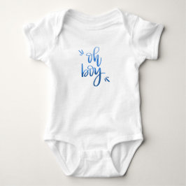 T-shirt Oh Boy - Caligrafia Bebê