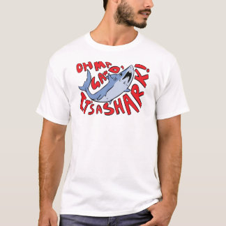 T-shirt Oh mães Gawd, é um tubarão