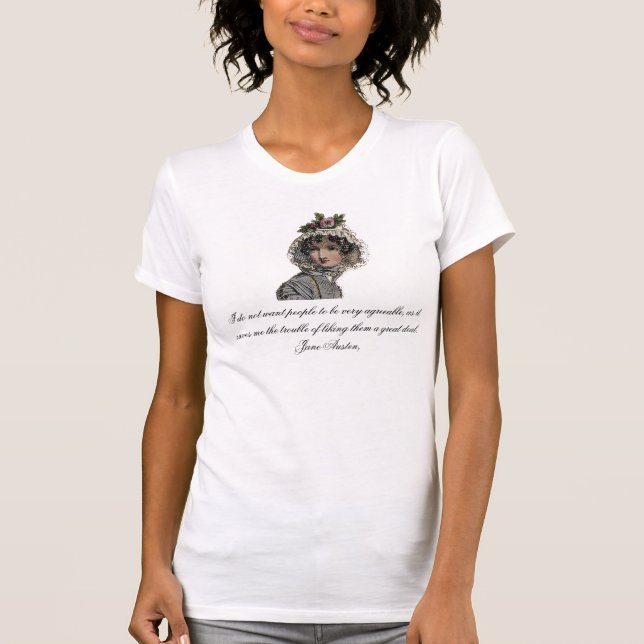 T-shirt Oh pelo amor de Jane Austen (Frente)