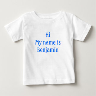 T-shirt Oi, meu nome é Benjamin