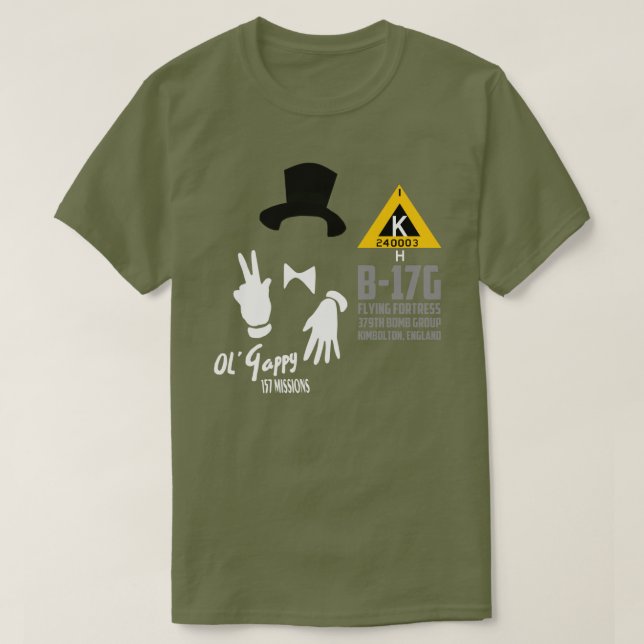 T-shirt Ol' Gappy B-17 (Frente do Design)