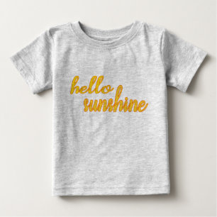 T-shirt Olá! a luz do sol caçoa a parte superior