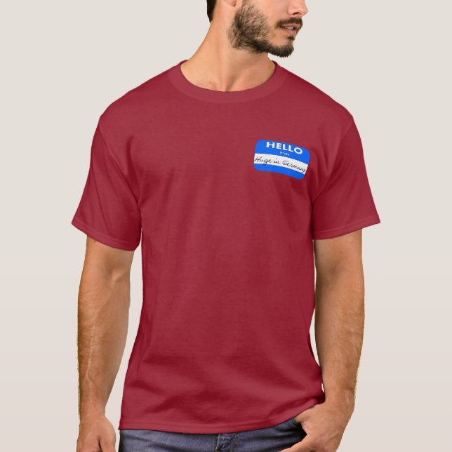 T-shirt Olá! eu sou enorme em Alemanha (Frente)