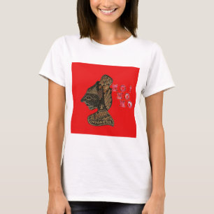 T-shirt Olá! Feliz Natal Indonésia Escultura Balinesa