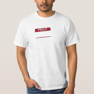 T-shirt Olá! meu nome está vazio