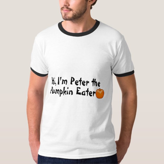 T-shirt Olá! Peter o comedor da abóbora (Frente)
