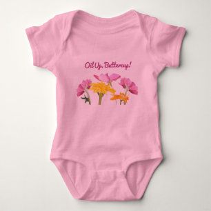 T-shirt Óleo acima, botão de ouro! Bodysuit do tutu do