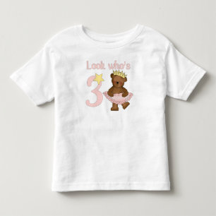 T-shirt Olha quem é 3 anos de menina