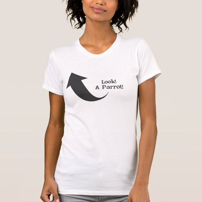 T-shirt Olha! Um papagaio! (Frente)