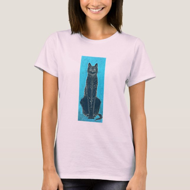 T-shirt Olhagem de Gato Negro (Frente)