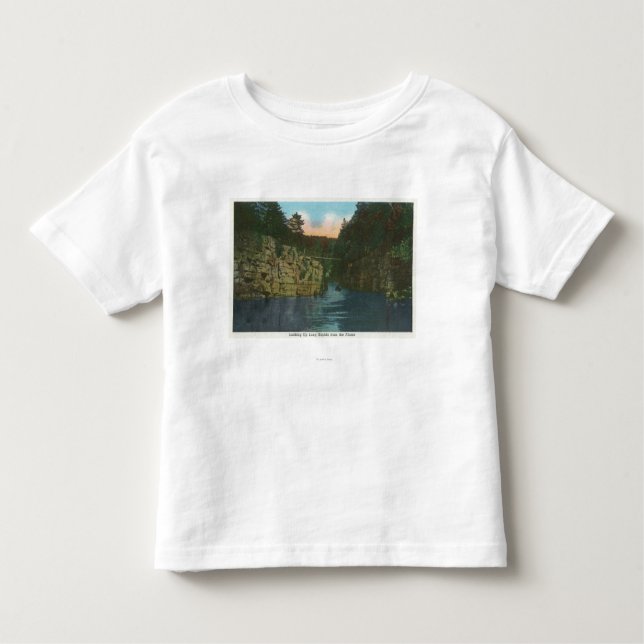 T-shirt Olhando acima Rapids longos do canal (Frente)