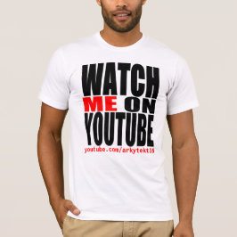 T-shirt Olhe-me em YouTube | modernos (escuro)