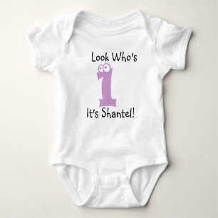 T-shirt Olhe quem é 1 Tshirt customizável do aniversário