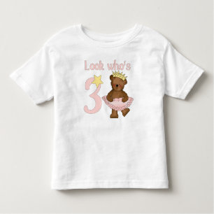 T-shirt Olhe quem é um aniversário de 3 meninas