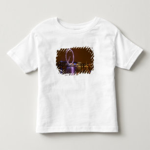 T-shirt Olho de Londres, Rio Tâmisa e luzes de