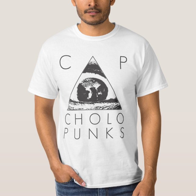 T-shirt Olho dos punks PC de Cholo (Frente)