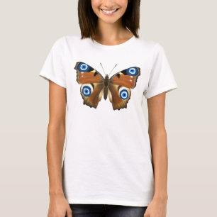 T-SHIRT OLHO MAU DO OLHO AFORTUNADO DA BORBOLETA PARA A