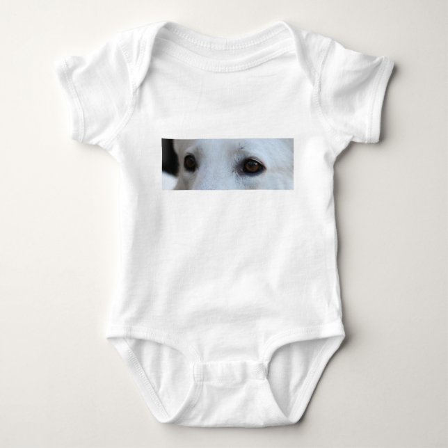 T-shirt olhos brancos do german shepherd (Frente)