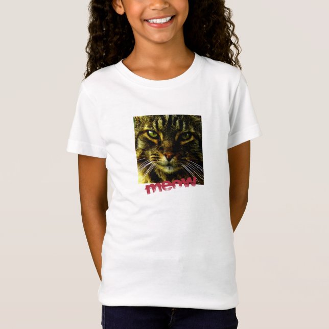 T-shirt Olhos De Gato Hipnotizantes (Frente)