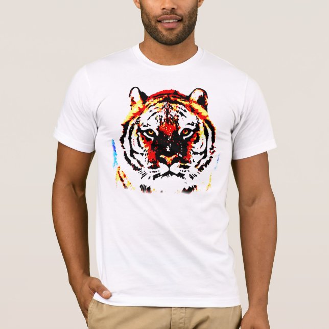 T-shirt Olhos de Tigre Selvagem (Frente)