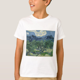 T-shirt Oliveiras em uma paisagem montanhosa