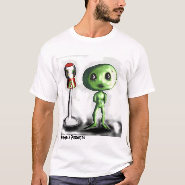 T-shirt Ollie a alienígena subestimada (parte 3) (Frente)