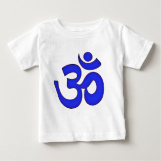 T-shirt OM AZUL, aum, sânscrito, mantra, ioga, birras
