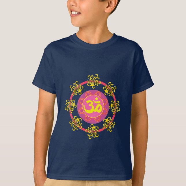 T-shirt Om com espirros e cores! (Frente)
