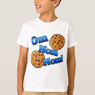 T-shirt OM Nom Nom, biscoitos do amor de Meme