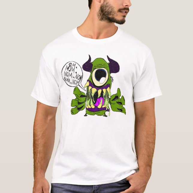 T-shirt OM, Nom, Nom, Nom, Nom (Frente)